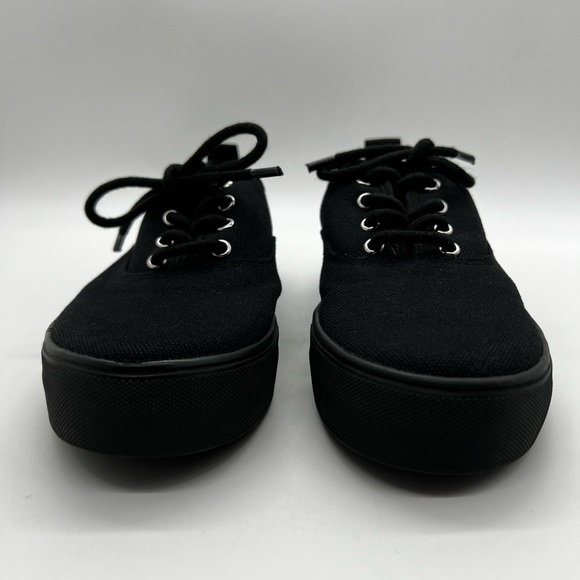 Moussy Classic Black Women's Canvas Sneakers Size 6 - Picture 13 of 15